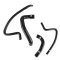 Silicone Radiator Coolant Hose Kit FMIC.EU for Jeep Wrangler TJ 4.0L L4 1997-2001 - Black