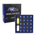 Aluminium wheel nuts FMIC.Pro M14x1.25 Blue 20 pcs. tapered 