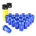 Aluminium wheel nuts FMIC.Pro M12x1.25 Blue 20 pcs. tapered 