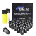 Aluminium wheel nuts FMIC.Pro M12x1.5 Black 20 pcs. tapered 