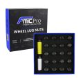 Aluminium wheel nuts FMIC.Pro M12x1.5 Grey (gun metal) 20 pcs. tapered 