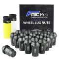 Aluminium wheel nuts FMIC.Pro M12x1.25 Grey (gun metal) 20 pcs. tapered 