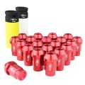 Aluminium wheel nuts FMIC.Pro M12x1.5 Red 20 pcs. tapered 