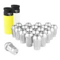 Aluminium wheel nuts FMIC.Pro M12x1.25 Silver 20 pcs. tapered 