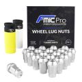 Aluminium wheel nuts FMIC.Pro M14x1.5 Silver 20 pcs. tapered 