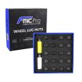 Aluminium wheel nuts FMIC.Pro M14x1.25 Black 20 pcs. tapered 