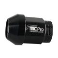Forged aluminum wheel nut FMIC.Pro M12x1.25 Black 1 pc. conical through-hole 7075-T6 