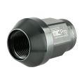 Forged aluminum wheel nut FMIC.Pro M14x1.25 Grey (gun metal) 1 pc. conical through-hole 7075-T6 
