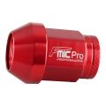 Forged aluminum wheel nut FMIC.Pro M12x1.5 Red 1 pc. conical through-hole 7075-T6 