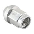 Aluminium wheel nut FMIC.Pro M14x1.5 Silver 1 pc. conical through-hole