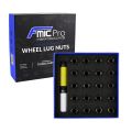 Aluminium wheel nuts FMIC.Pro M14x1.5 Grey (gun metal) 20 pcs. conical through-piece