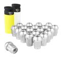 Aluminium wheel nuts FMIC.Pro M12x1.5 Silver 20 pcs. conical through-piece