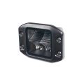 LED Worklight Purelux Black Flush Mount Square 12cm 40W Wide Beam