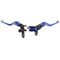 Universal Brake Clutch Lever Motorcycle Quad Blue