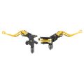 Universal Brake Clutch Lever Motorcycle Quad Gold