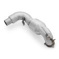 Downpipe with heat shield and catalytic converters for Mercedes-AMG A35 GPF W177 4MATIC EURO 6 with GPF OFF 200 cpsi