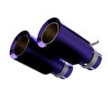 Titanium Exhaust Tips Purple Restomotive