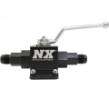 Lightweight Billet Aluminum In-Line Ball Valve 1/2 Inch I.D. with 6AN Fittings Nitrous Express NX 15159-6