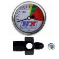 N2O Flo-Thru Pressure Gauge 6AN 0-1500 PSI Nitrous Express NX 15510