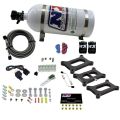 Holley 2 Barrel Nitrous System 3 Plate Gasoline 50-300Hp with 10Lb Bottle Nitrous Express NX 30026-10