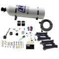 Dual 4150 Conventional Plate System Gasoline Pro-Power 100-500Hp with 15Lb Bottle Nitrous Express NX 50240-15