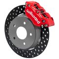 Wilwood 140-17568-DR NDPR Front UTV Brake Kit Drilled Red for Polaris RZR