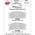 Brake Pads Wilwood 150-D0508K PM ProMatrix D508 Street Performance Racing Pads .54