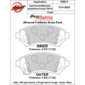 Brake Pads Wilwood 150-D0699K PM ProMatrix D699 Street Performance Racing Pads .67