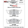 Brake Pads Wilwood 150-D0730K PM ProMatrix D730 Street Performance Racing Pads .67