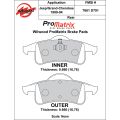 Brake Pads Wilwood 150-D0791K PM ProMatrix D791 Street Performance Racing Pads .66