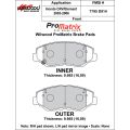 Brake Pads Wilwood 150-D0914K PM ProMatrix D914 Street Performance Racing Pads .665