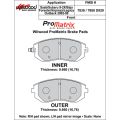 Brake Pads Wilwood 150-D0929K PM ProMatrix D929 Street Performance Racing Pads .66