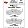 Brake Pads Wilwood 150-D0932K PM ProMatrix D932 Street Performance Racing Pads .62