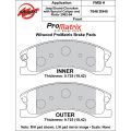 Brake Pads Wilwood 150-D0945K PM ProMatrix D945 Street Performance Racing Pads .73
