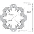 Wilwood 160-5538 Drilled Steel Scalloped Dynamic Mount Rotor 12.19