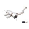 Exhaust system XForce with Varex muffler for Volkswagen GOLF 2010-2012 R MK 6 stainless steel