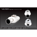 Oval body muffler XForce with Varex system 15,24cm x 25,4cm x 38,1cm