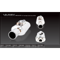 Oval body muffler XForce with Varex system 13,97cm x 24,13cm x 38,1cm