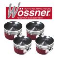 Forged pistons kit Wossner for Ford 2.3L Ecoboost 87.50mm 9:1 2298cm