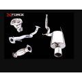 Exhaust system XForce for Mitsubishi Lancer 2001-2007 EVO 7 8 9 stainless steel