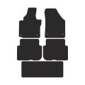 Dywaniki welurowe Premium FMIC Performance VW Touran 2003-2010 wersja 7 osobowa stopery owalne
