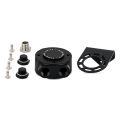 Mishimoto MMOC-RFH-M22BK Remote Oil Filter Head M22x1.5 Thread Black      