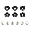 Mishimoto MMFW-SM-6BK Fender Washer Kit Small 6pcs Black       