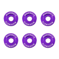 Mishimoto MMFW-SM-6PR Fender Washer Kit Small 6pcs Purple       