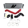 Mishimoto Honda Civic Type R Intercooler Kit 2017+ Silver w/ Wrinkle Red Pipes