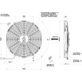 WENTYLATOR OSIOWY SPAL 12V VA13-AP9/C-35S (330 MM)