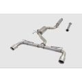 Exhaust system XForce with Varex muffler for Volkswagen GOLF 2021- GTI MK8 stainless steel
