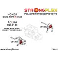081251B: Wkładki przedniej poduszki silnika Honda Civic-2