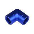 1/4 NPT 90' Nypel adapter żeńsko-żeński Niebieski-1