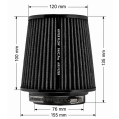 FMIC.Pro cone air filter length 100mm diameter 76mm-6